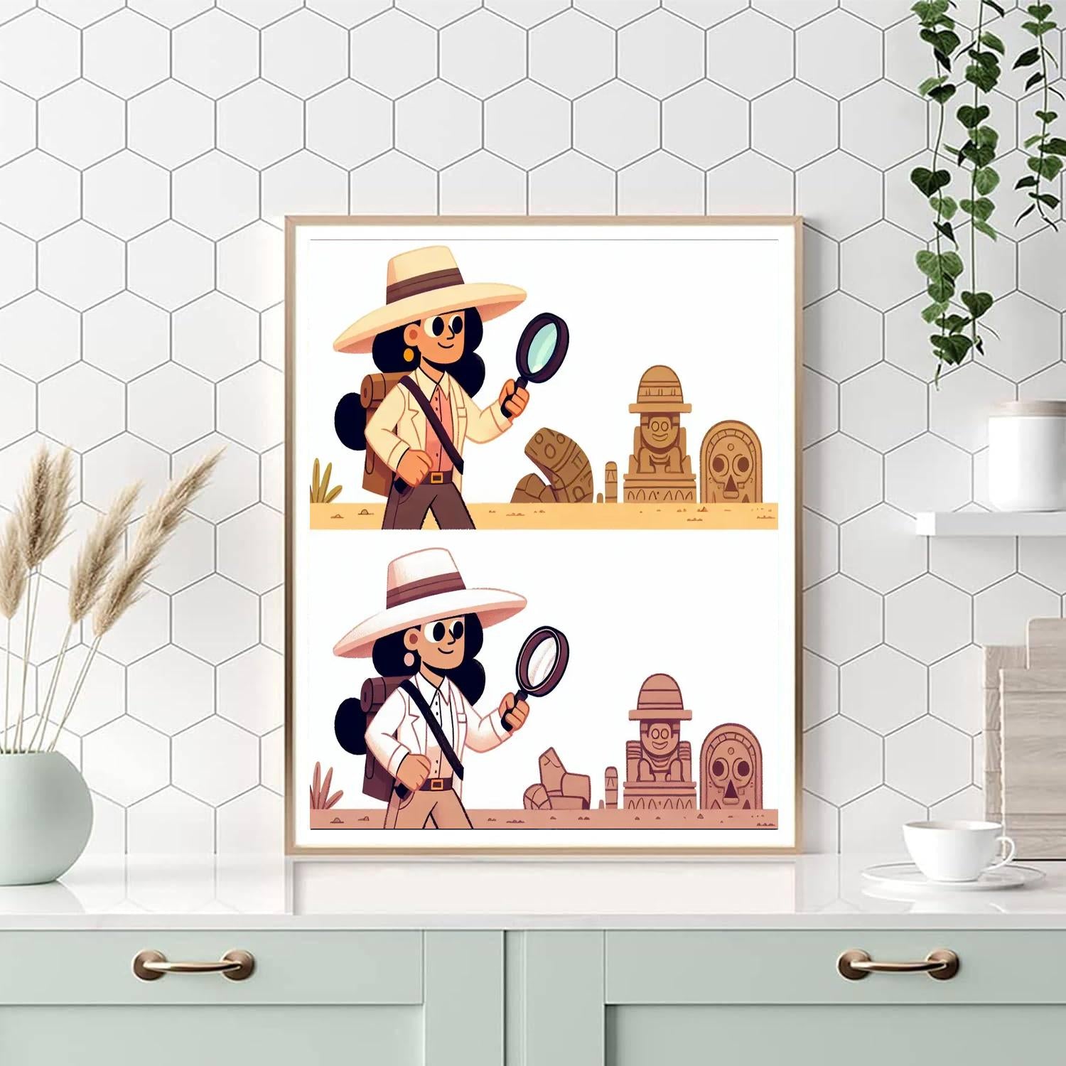 Ancient Explorers Number Painting