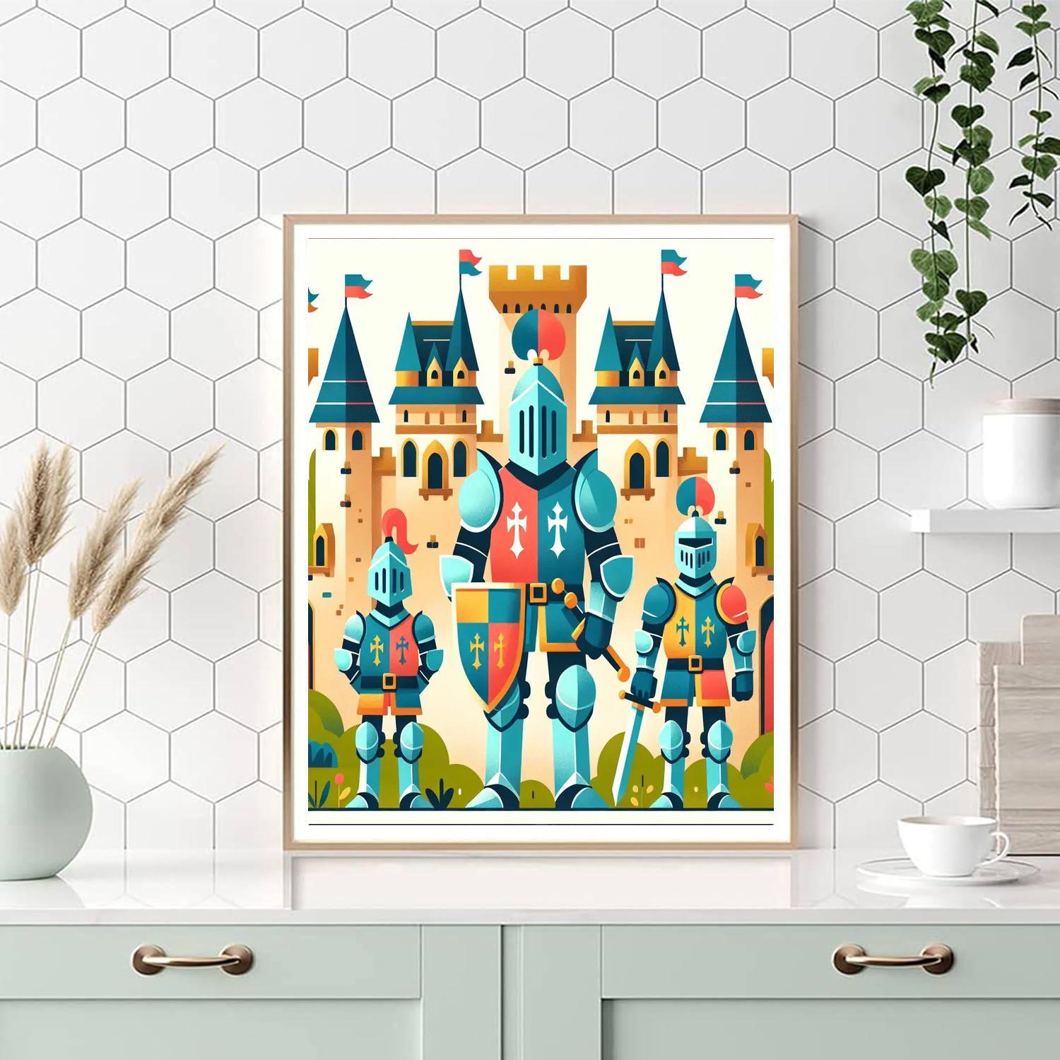 Knights And Castles Paint By Numbers