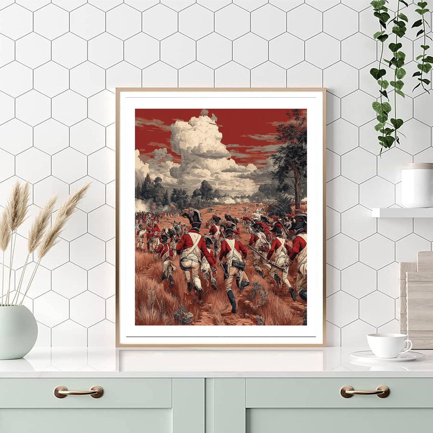 Jacques-Louis David Inspired Historic Battlefields  Paint By Number