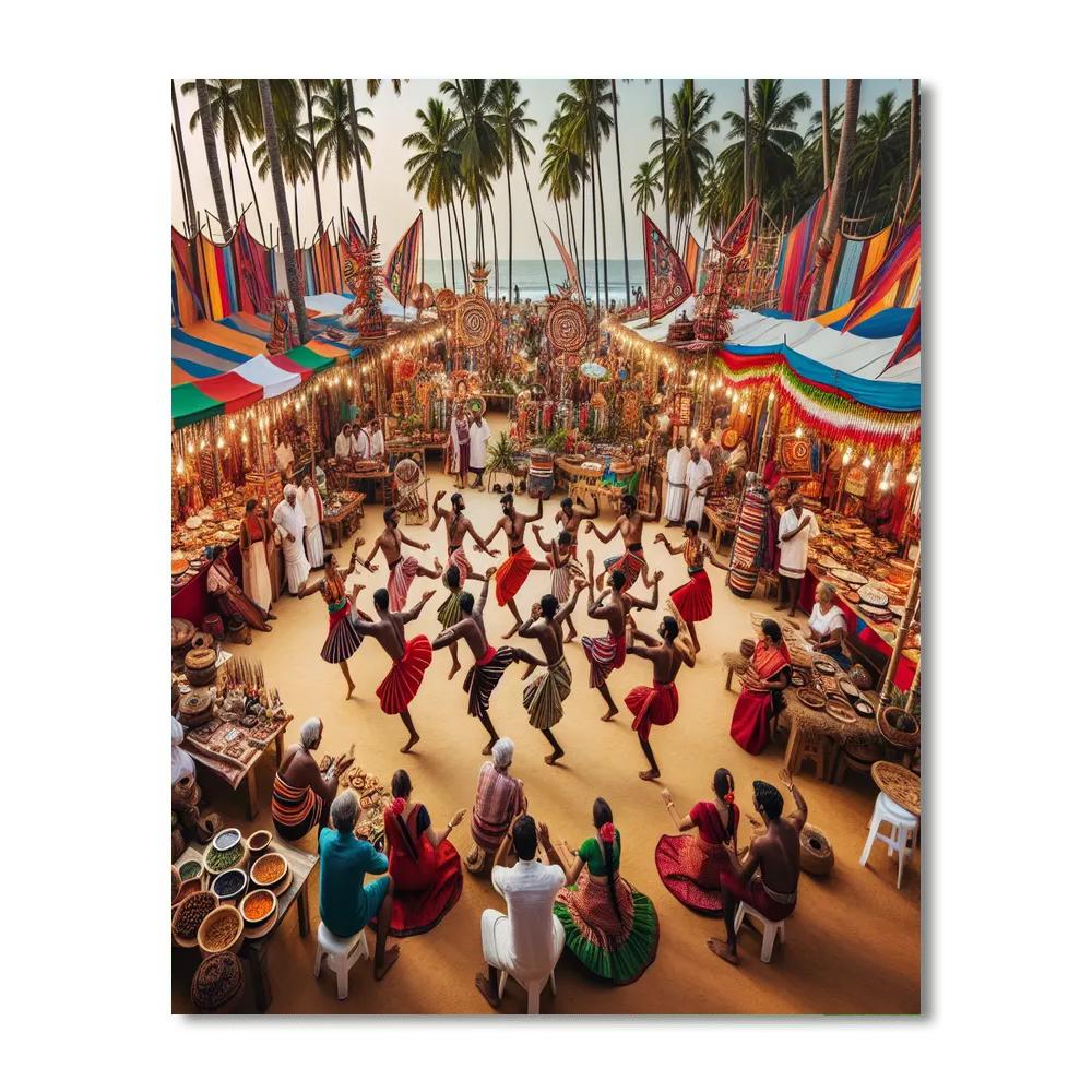 Karnataka Karavali Utsava Number Painting