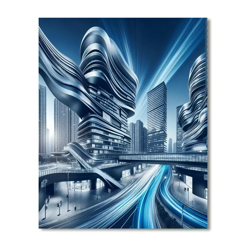 Modern Urban Oasis Numbered Painting Kits