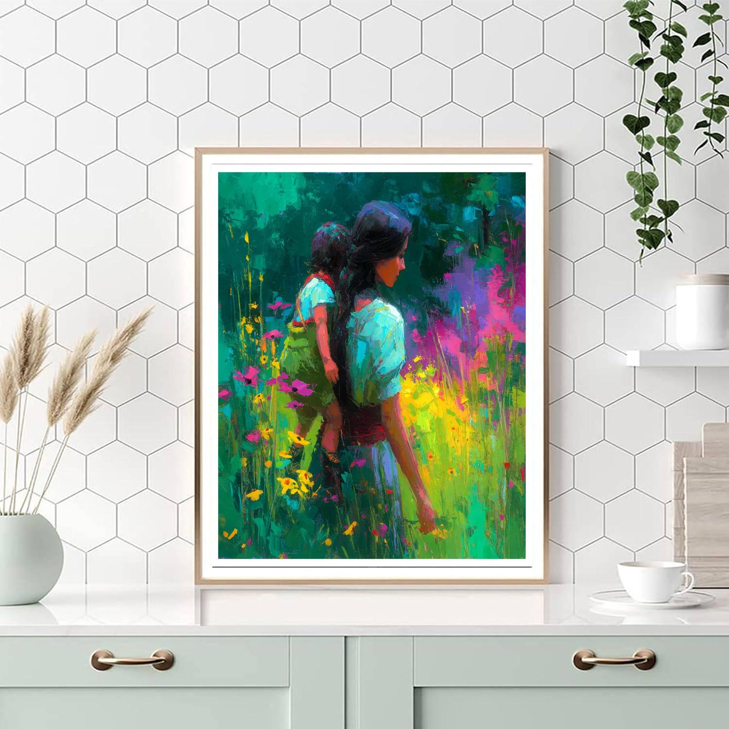 Nurturing Love In Nature Numbered Painting Kits