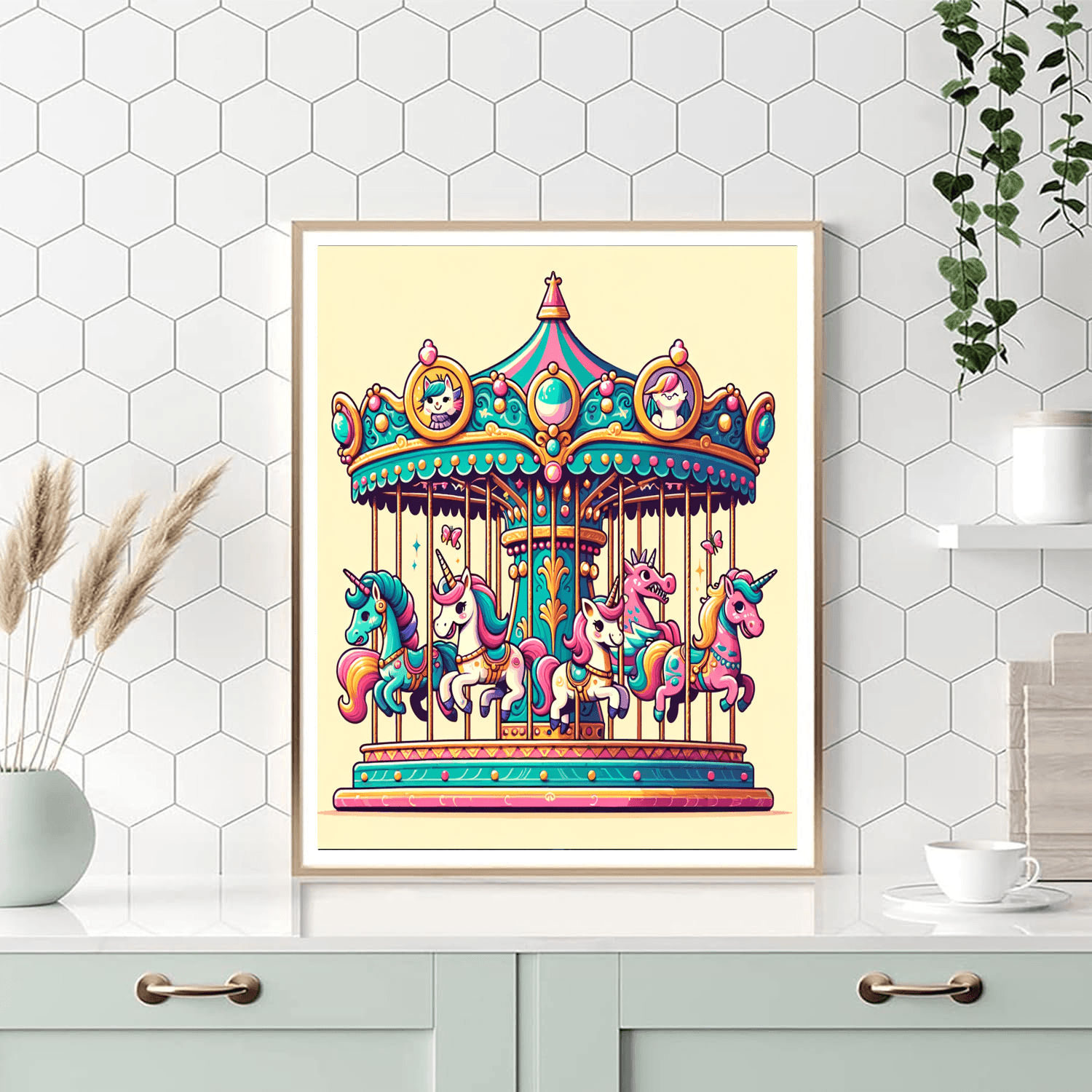 Fairy Tale Carousel Painting By Numbers Kit