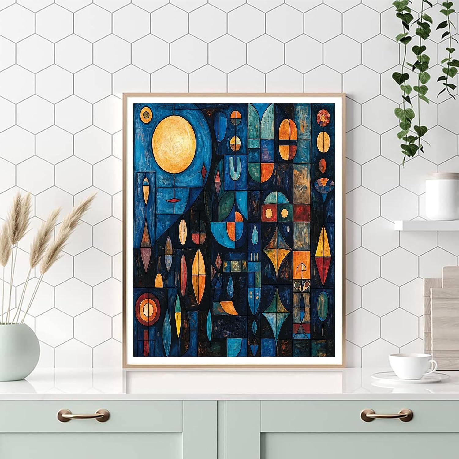 Paul Klee Inspired Symbolic Dreams  Numbered Painting Kits