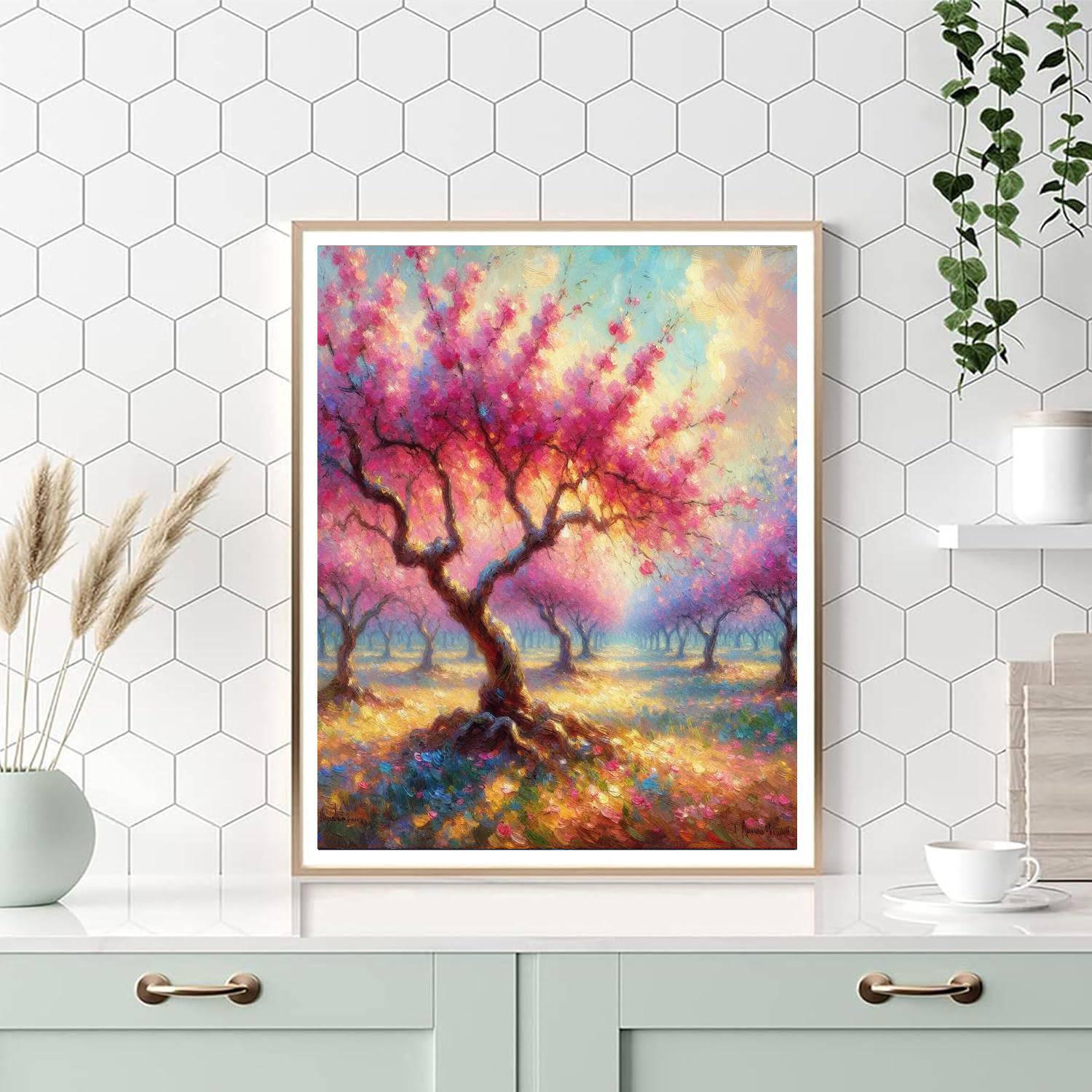 Blossom-filled Orchard Paint By Numbers
