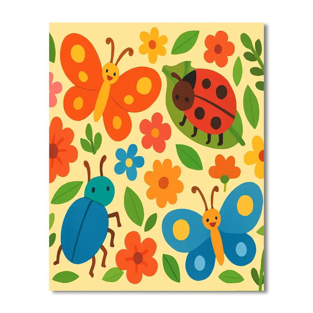 Insect World Adventure Painting By Numbers Kit