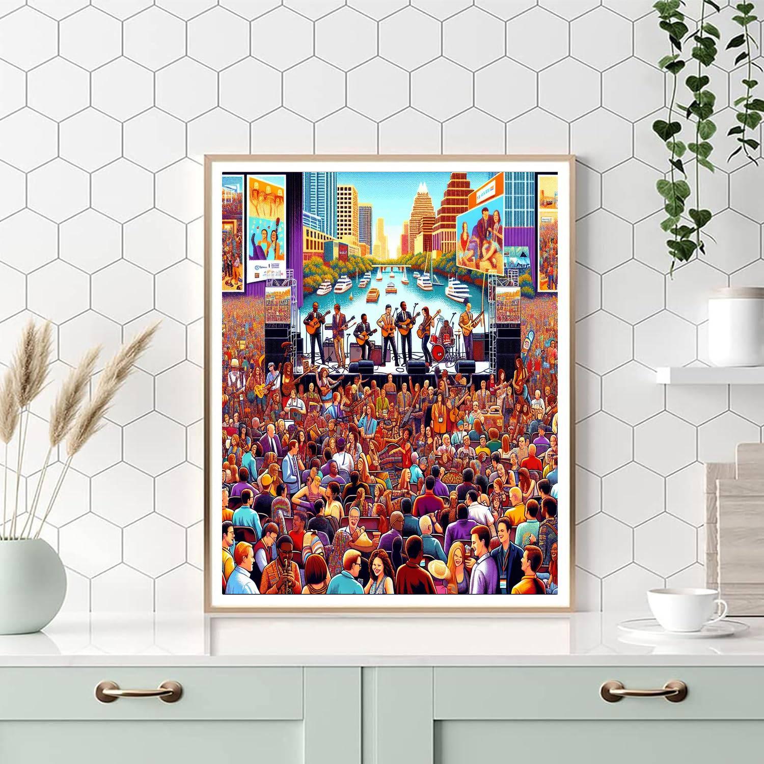 South By Southwest (sxsw) - Austin Paint By Number