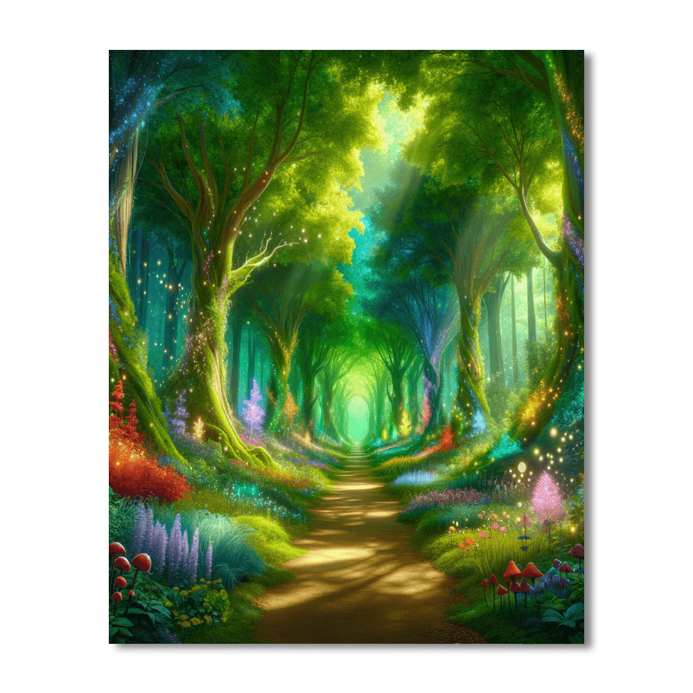 Magical Enchanted Woods Paint By Numbers Art