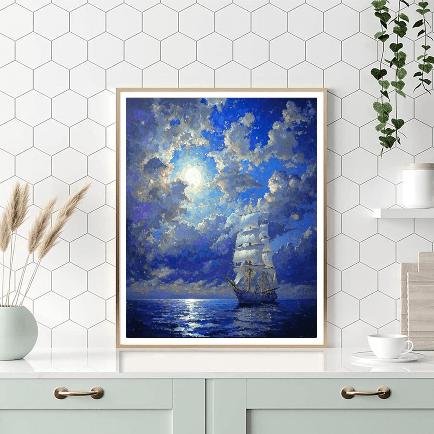 J.M.W. Turner Inspired Dreamy Nightscape  Paint By Numbers Art