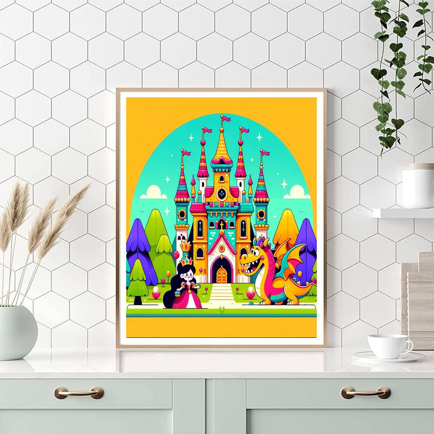 Magical Fairytale Kingdom Painting By Numbers Kit