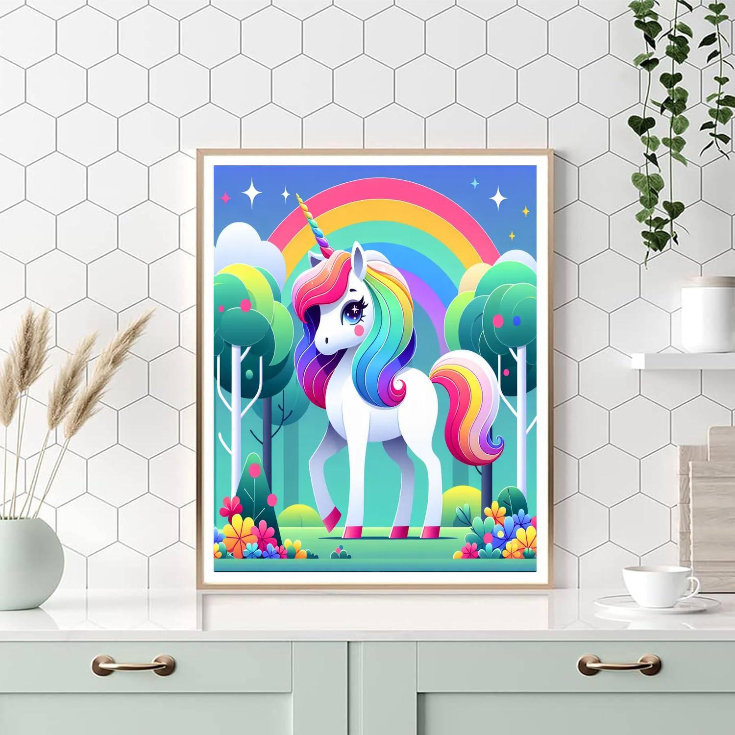Enchanted Forest Unicorn DIY Paint By Numbers