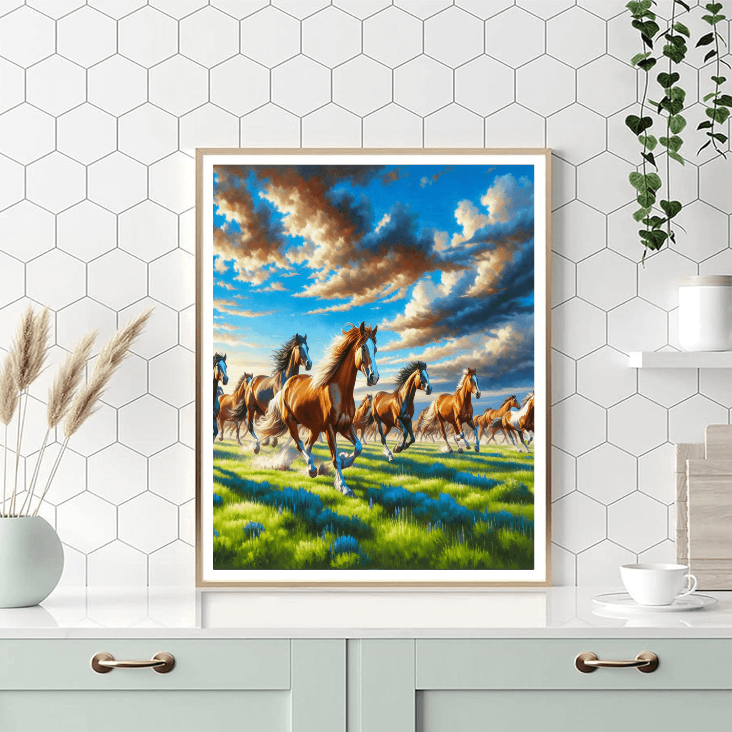 Horse Freedom DIY Paint By Numbers