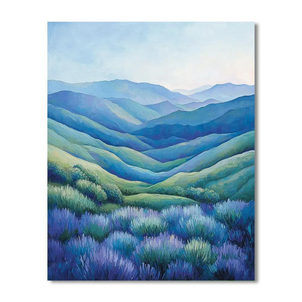 Paul Cézanne Inspired Ethereal Valley  Paint By Number