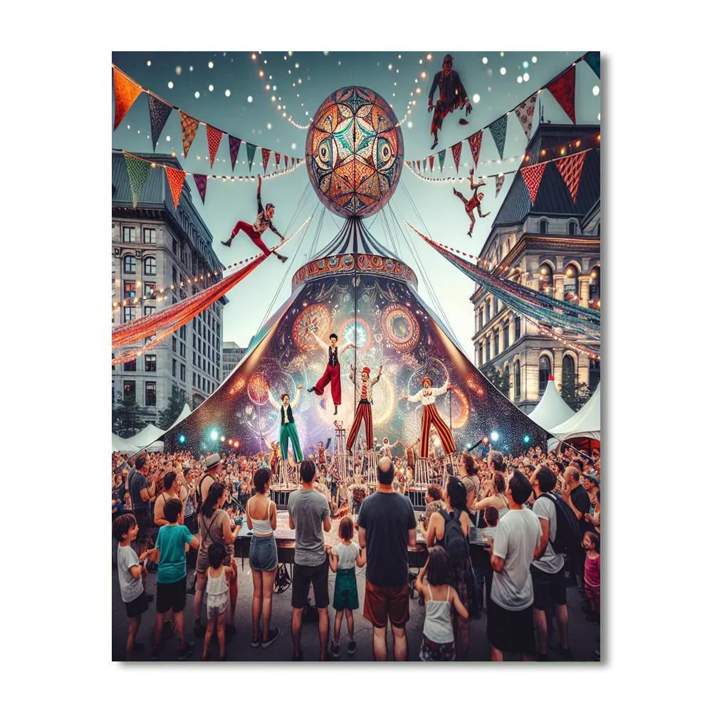 Montreal Cirque Festival - Montreal, Canada Number Painting