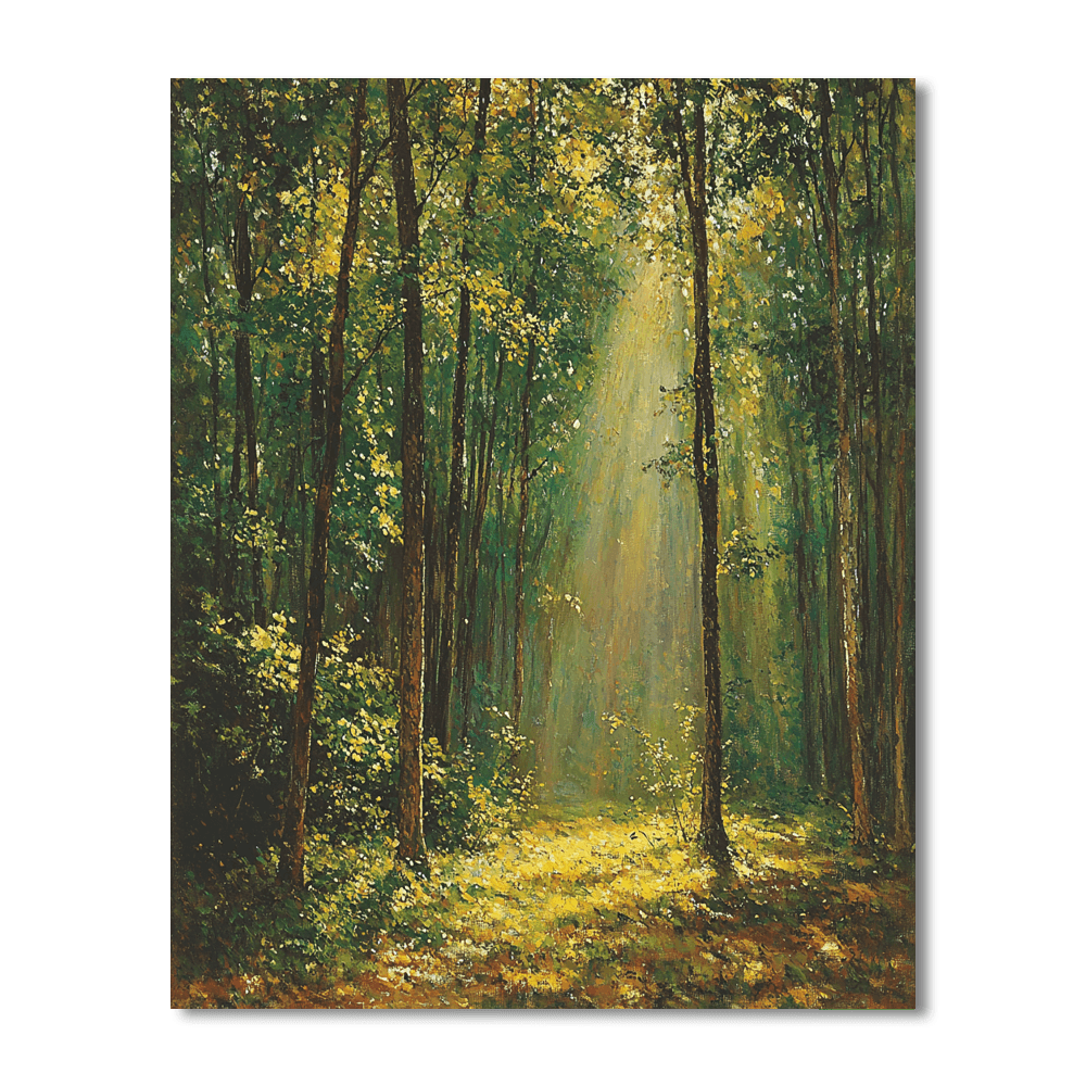 Claude Monet Inspired Dappled Light In The Forest  Paint By Numbers Kits