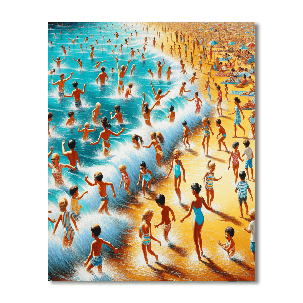 Playful Ocean Waves Paint By Numbers Kits