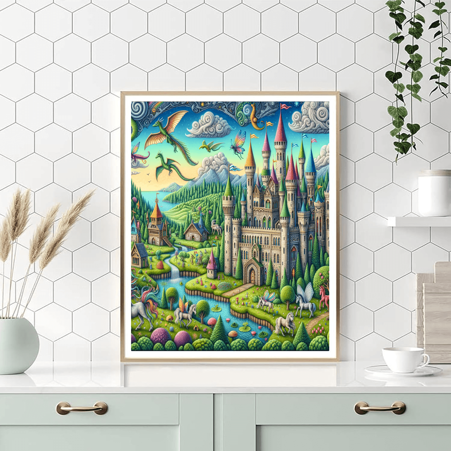 Fairytale Kingdom DIY Paint By Numbers