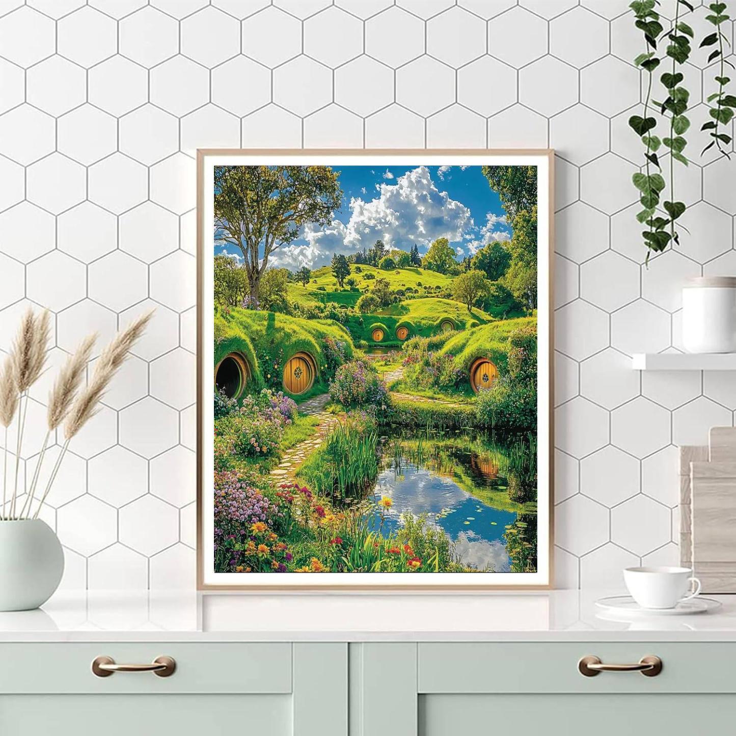 Hobbiton Movie Set - Matamata Painting Number Kit