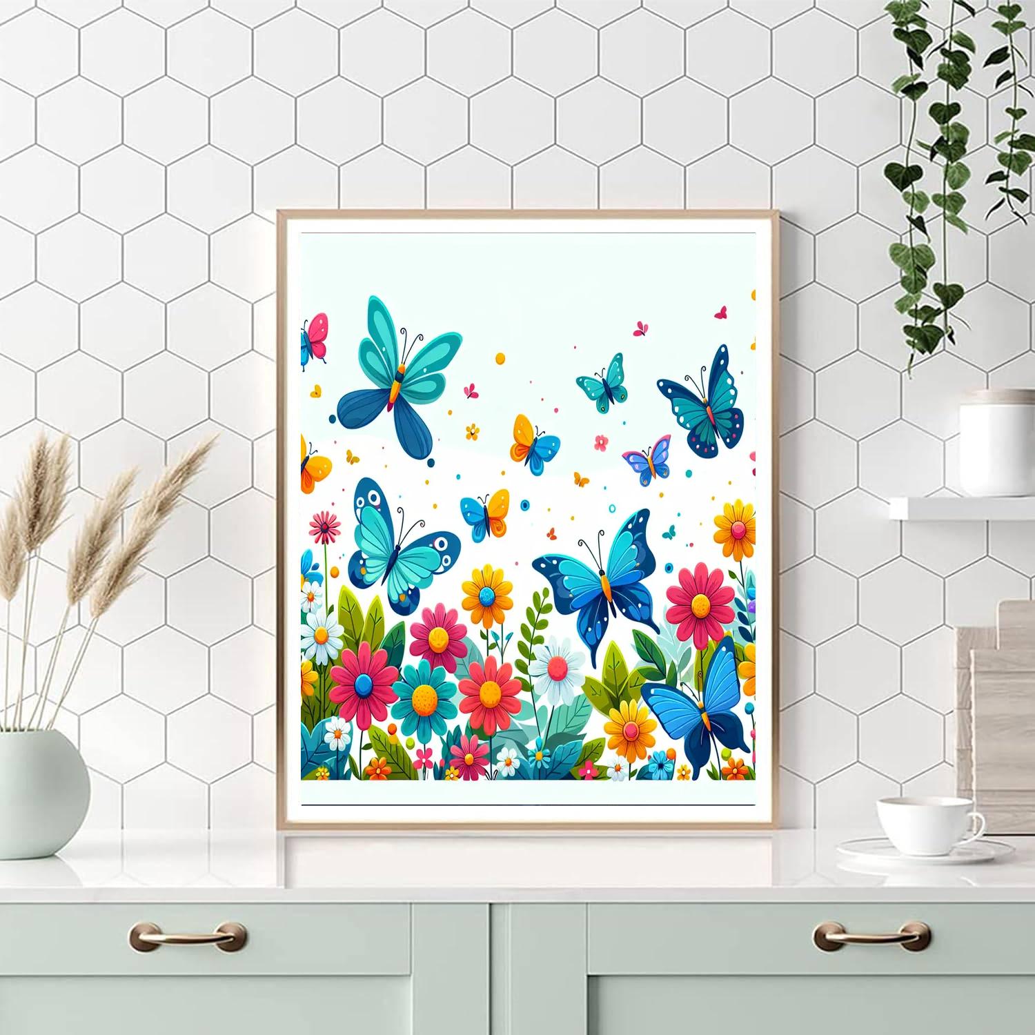 Wonders Of The Butterfly Garden Painting By Numbers Kit
