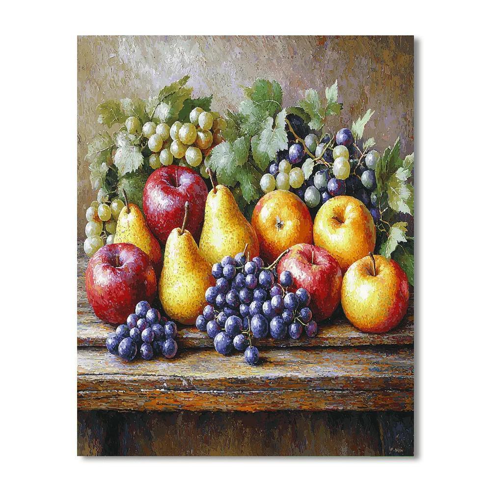 Paul Cézanne Inspired Fruity Bliss  DIY Paint By Numbers