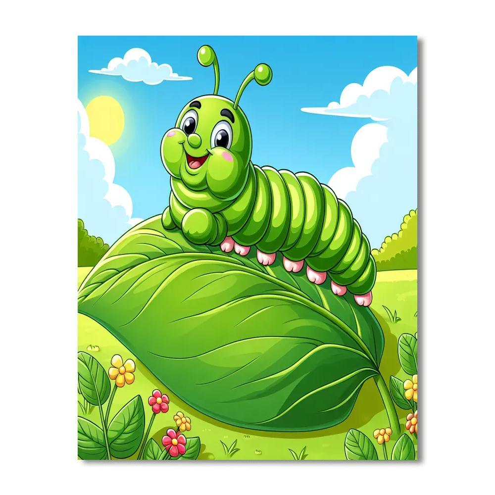 Gigantic Caterpillar Paint By Color
