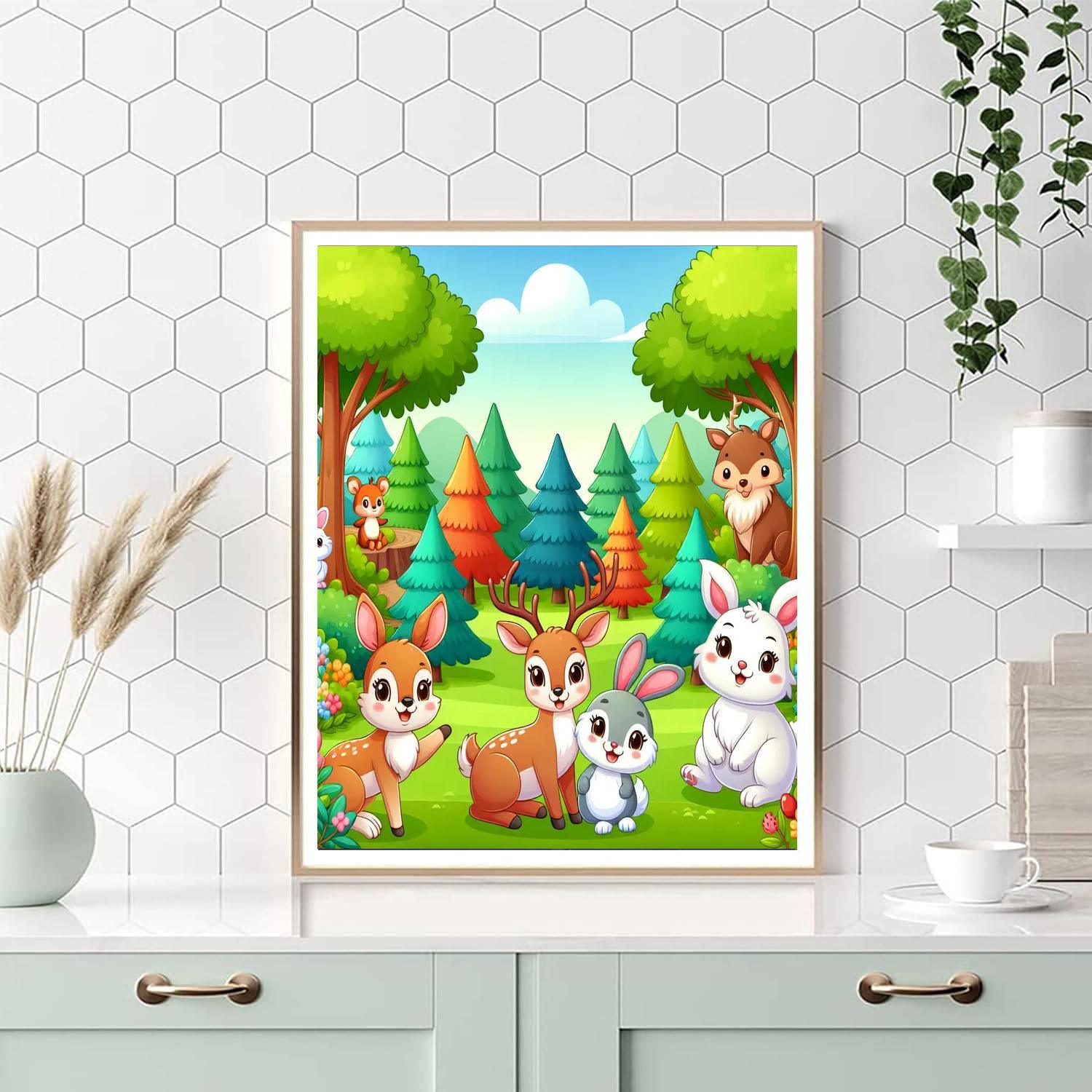 Wonderful Woodland Paint By Numbers