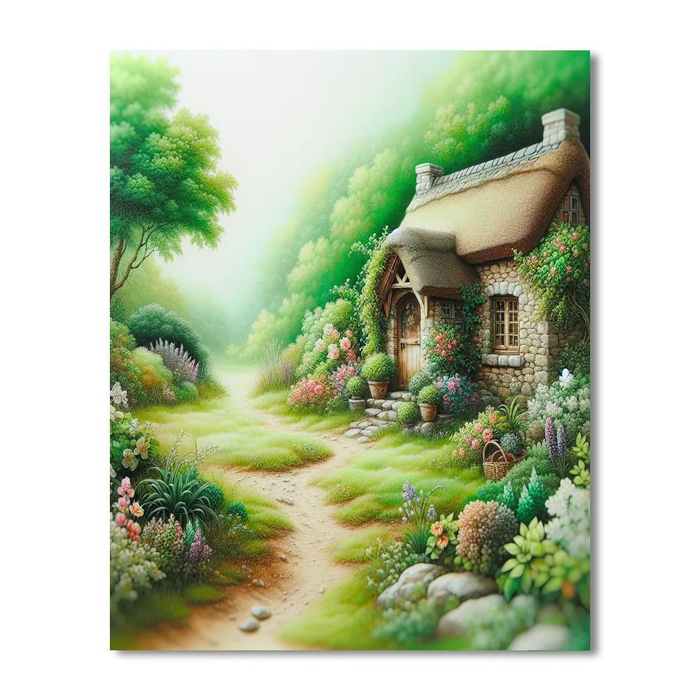 Idyllic Cottage Haven Paint By Numbers