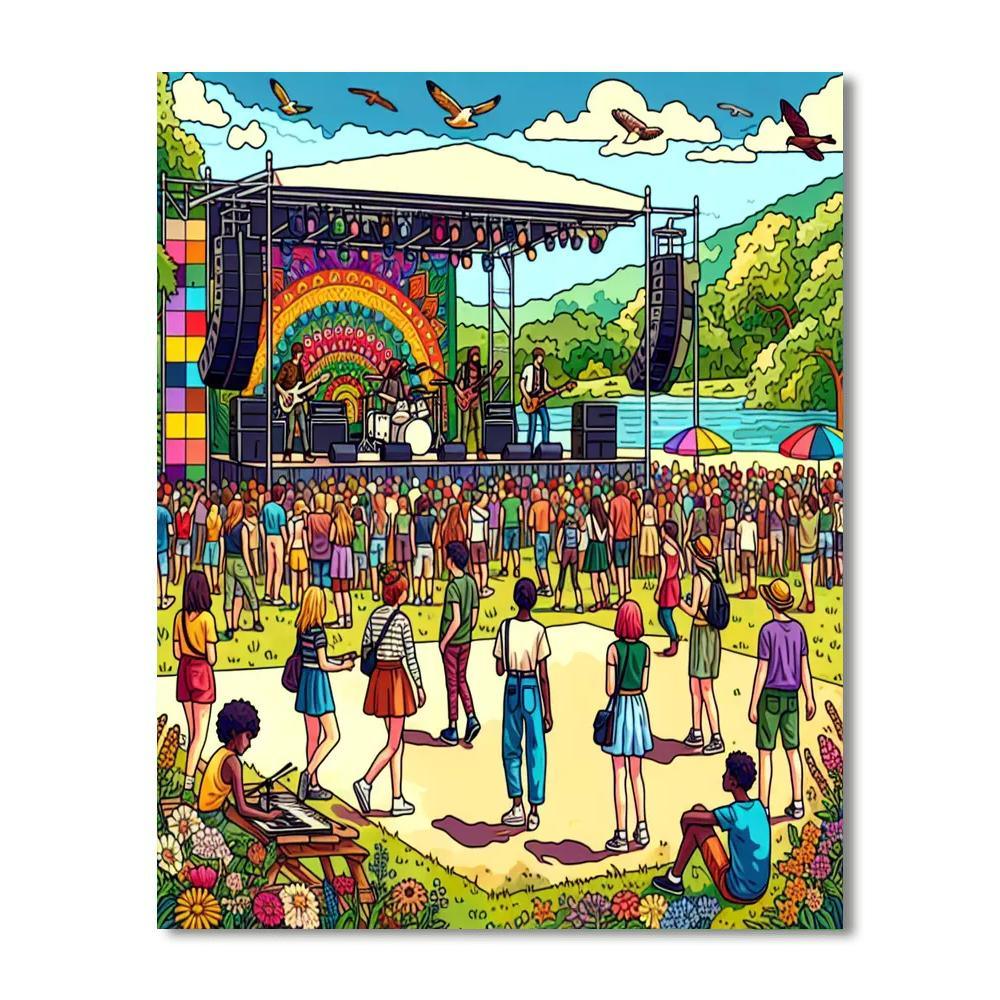 Strawberry Music Festival - China Paint By Numbers