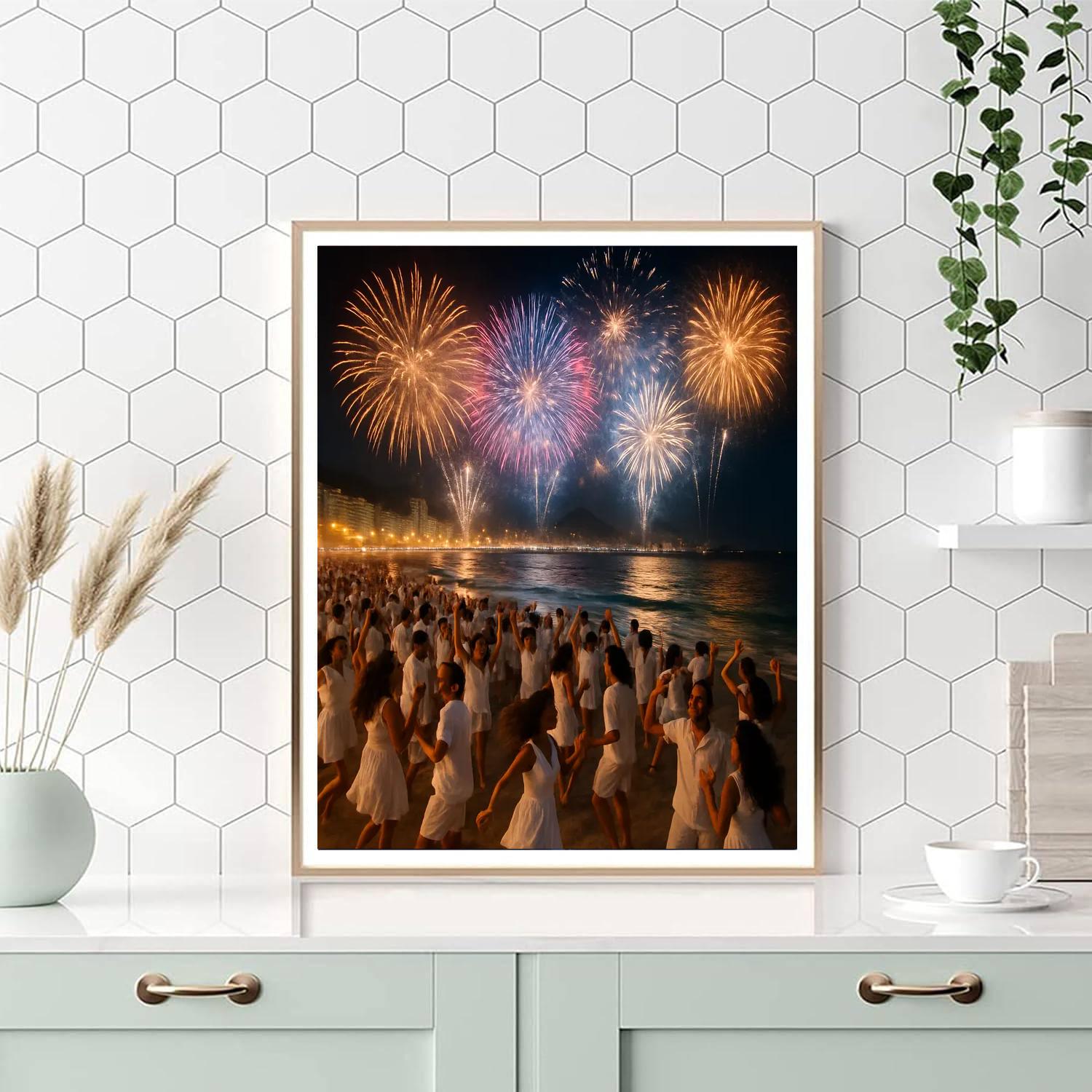 Rio De Janeiro New Year's Eve Paint By Number