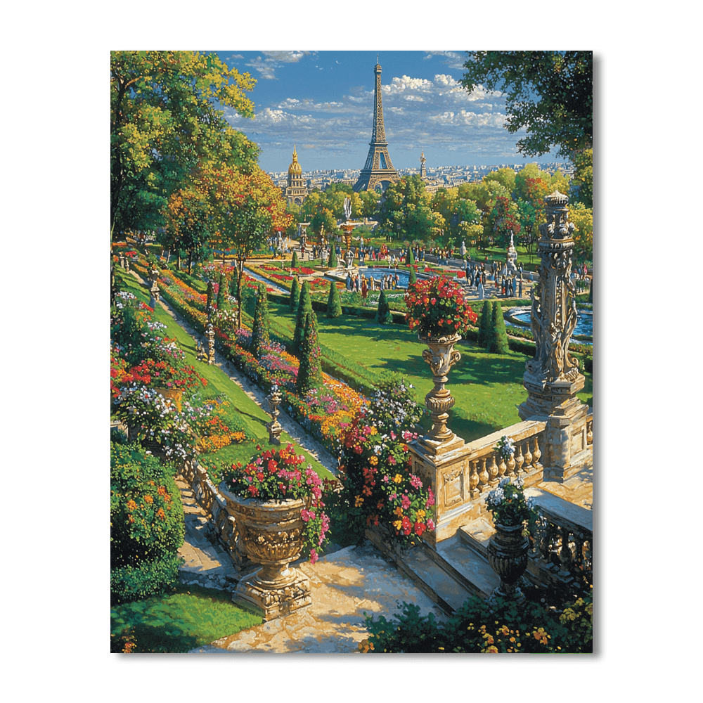 Jardin Des Tuileries Painting Number Kit