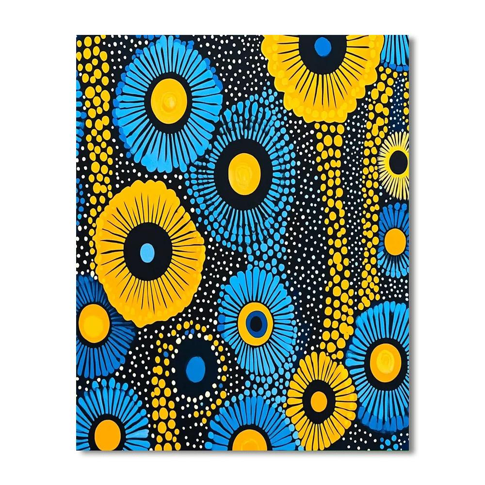 Yayoi Kusama Inspired Kaleidoscope Of Infinite Patterns  DIY Paint By Numbers