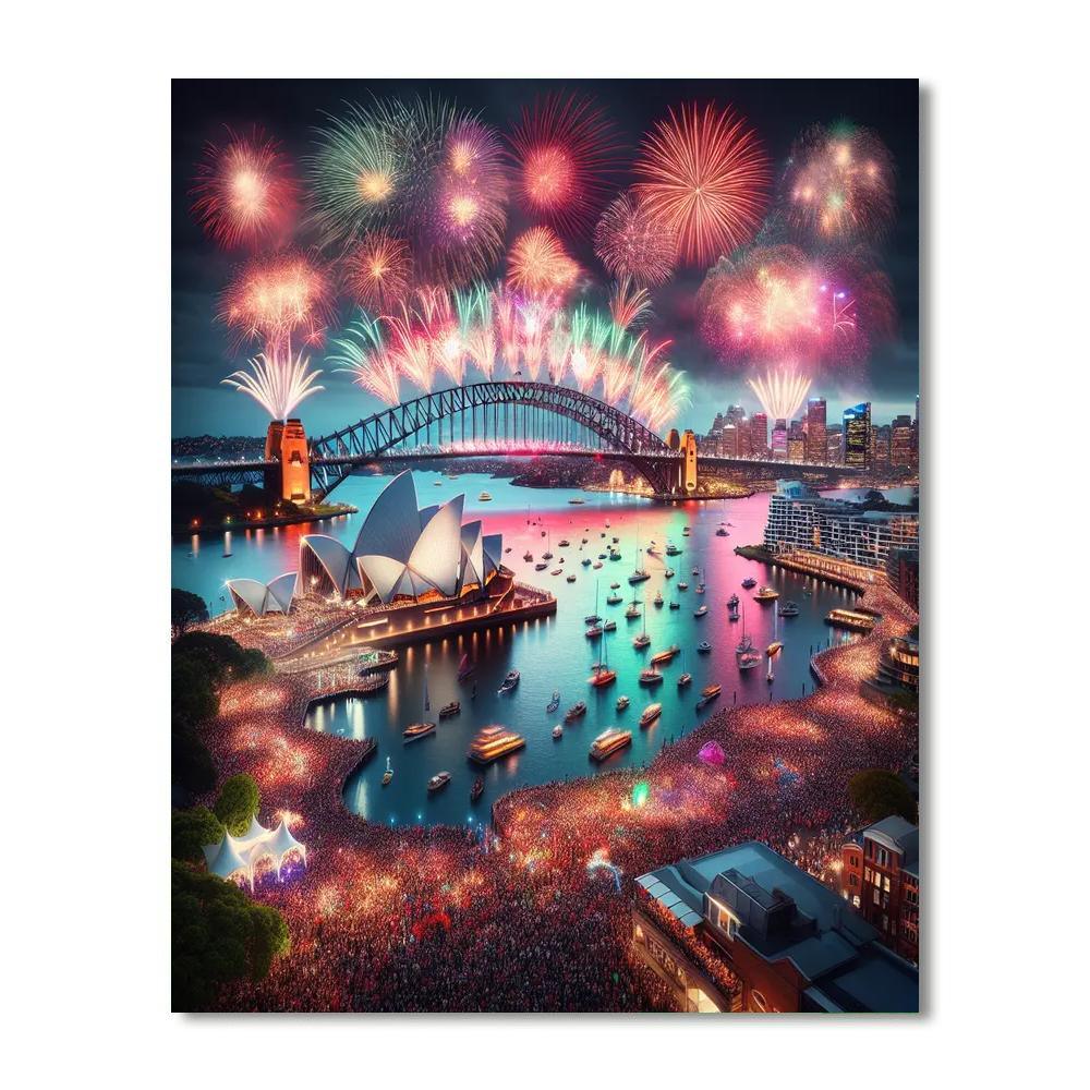 New Year Festival - Sydney, Australia Paint By Numbers Art