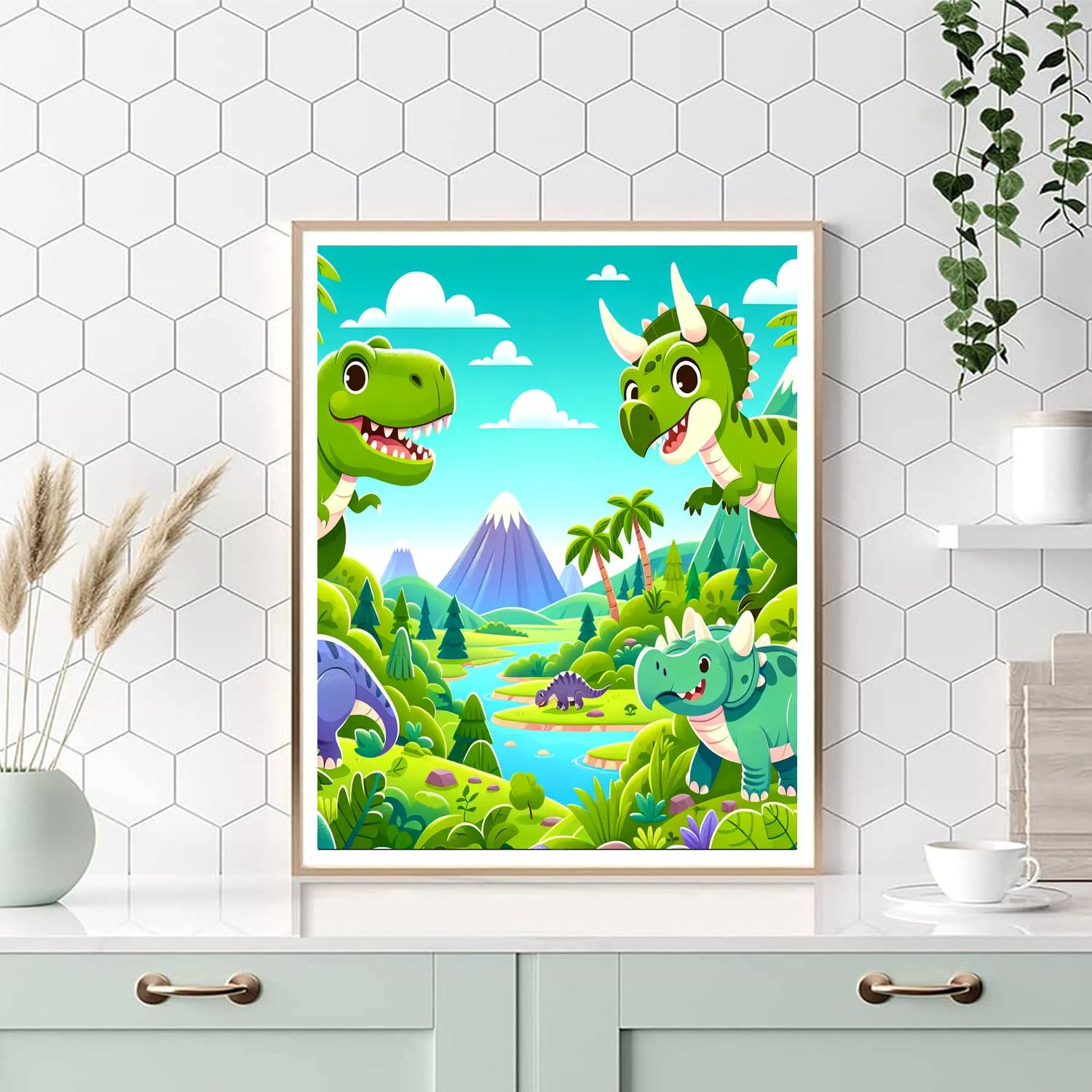 Dino Domain Number Painting