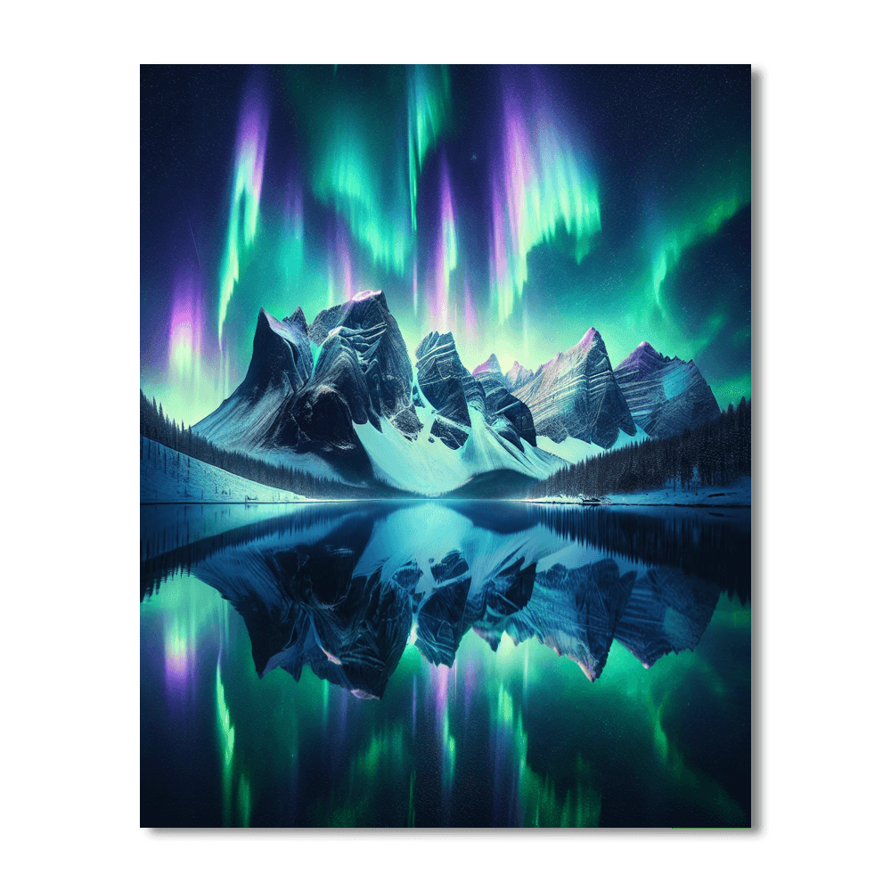 Aurora Borealis Wonders DIY Paint By Numbers