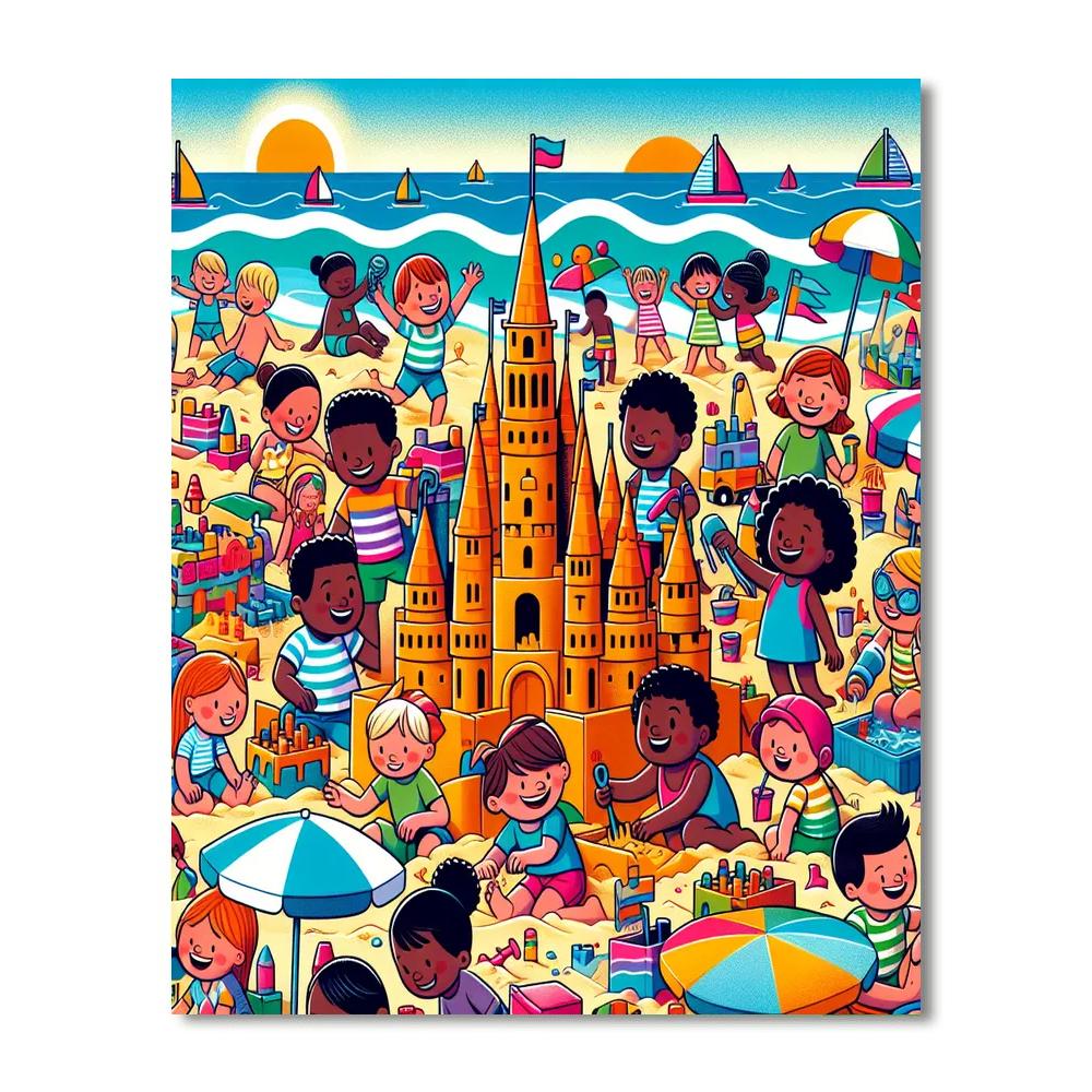 Blissful Beach Bonanza Paint By Numbers Art