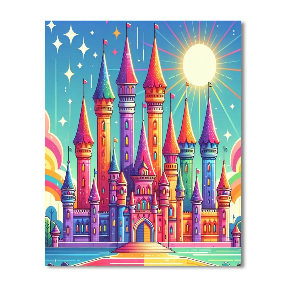 Mystical Castle Quest Number Painting