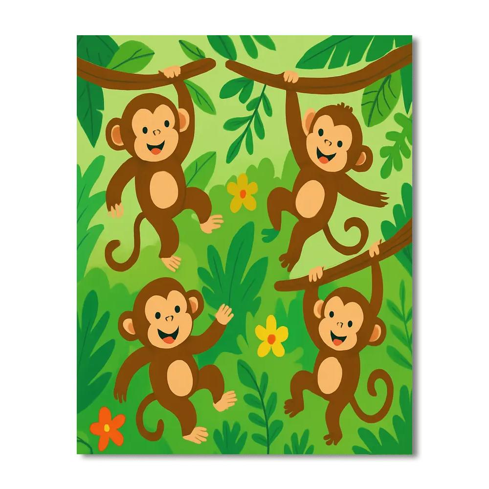 Exploring Monkeys Paint By Color