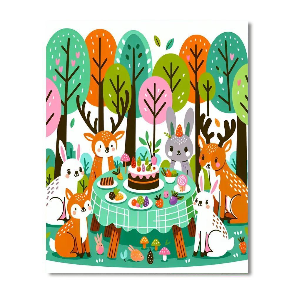 Enchanted Woodland Party Paint By Numbers Kits
