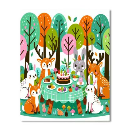 Enchanted Woodland Party Paint By Numbers Kits