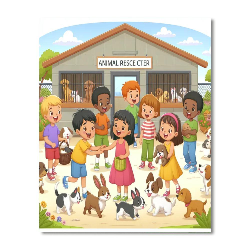 Adventurous Animal Rescue Paint By Color