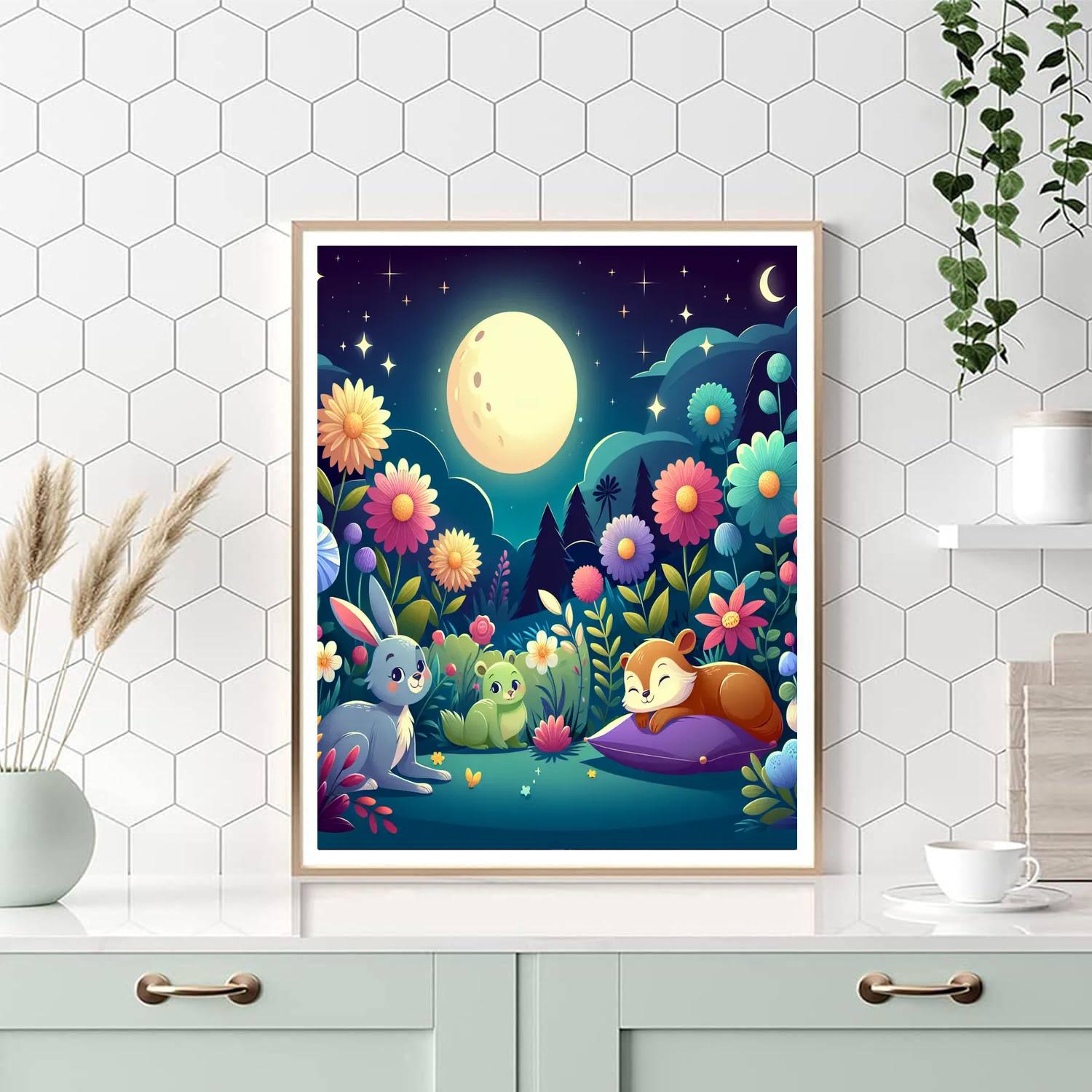 Moonlit Magic Garden Paint By Color
