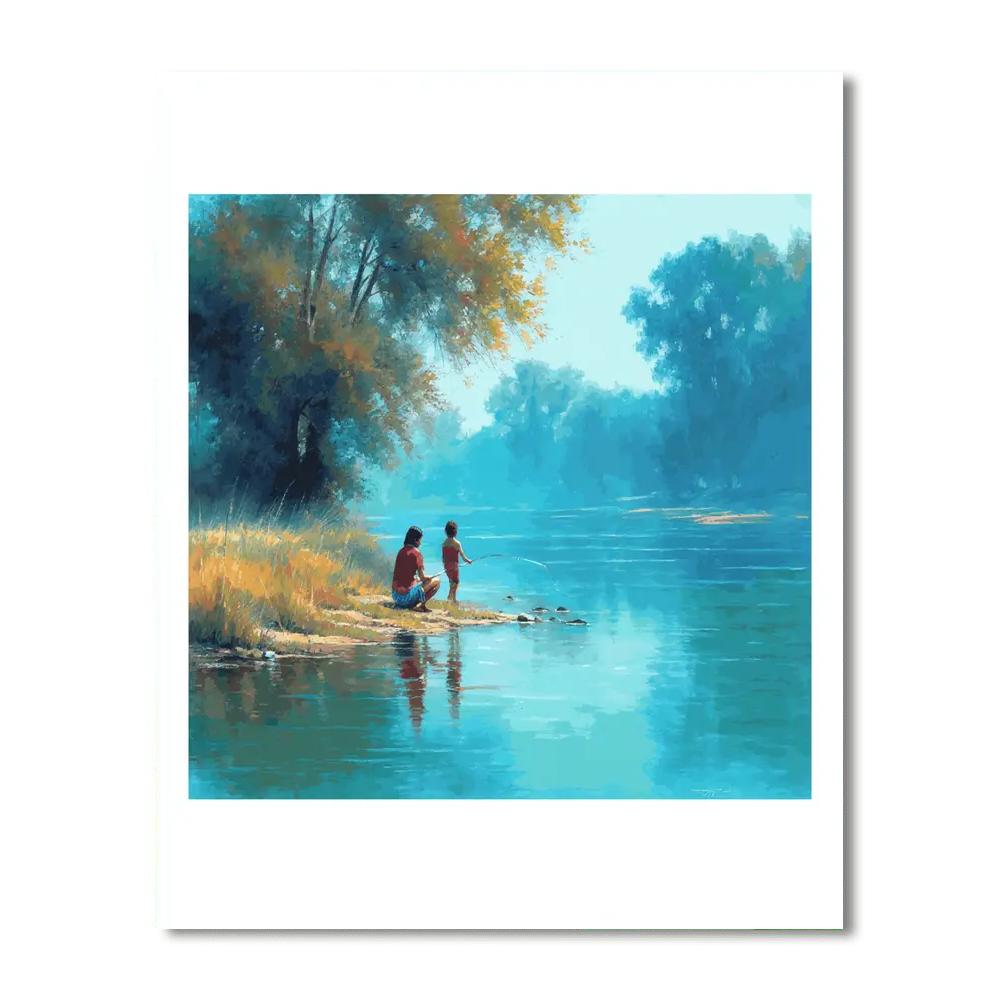 Riverbank Reflections Paint By Color