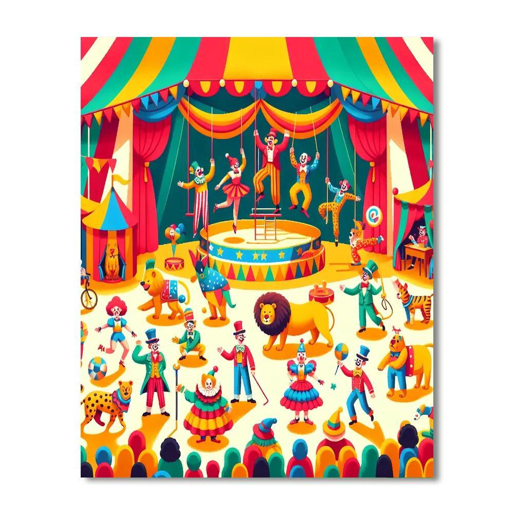 Circus Carnival Paint By Numbers