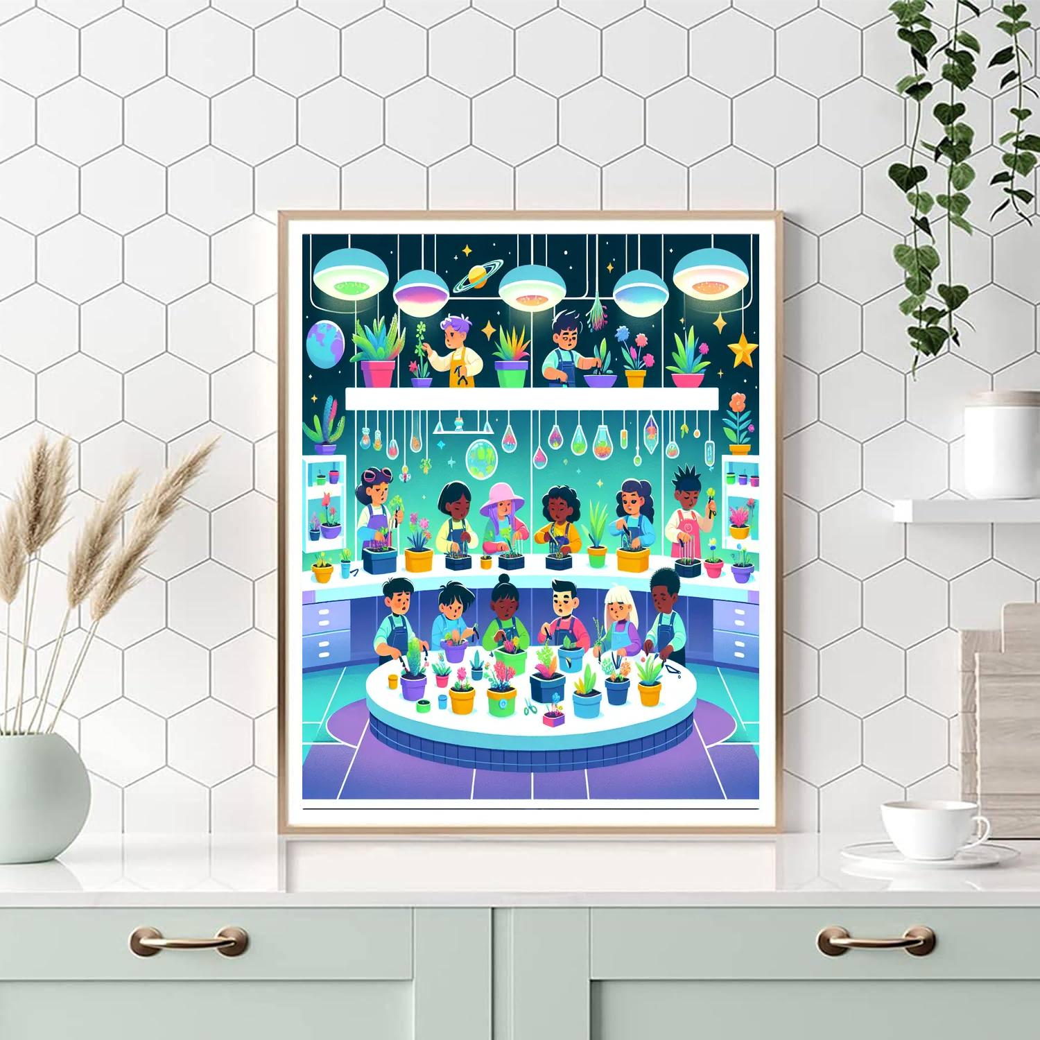 Galactic Gardening Lab Paint By Number