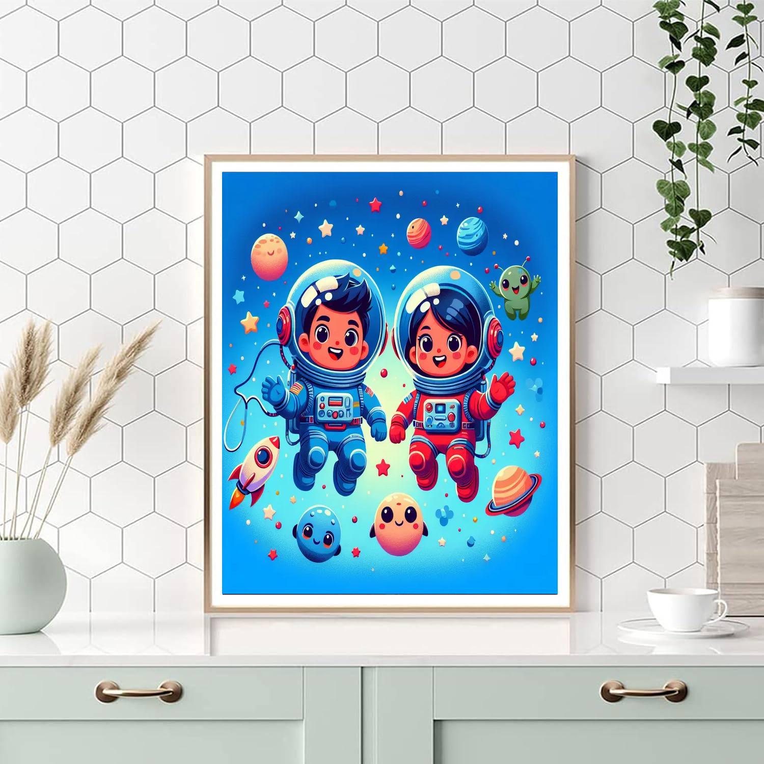 Happy Space Adventure Paint By Numbers