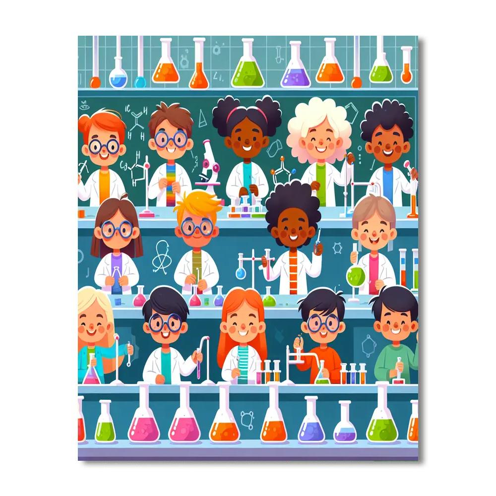 Silly Science Lab Paint By Number