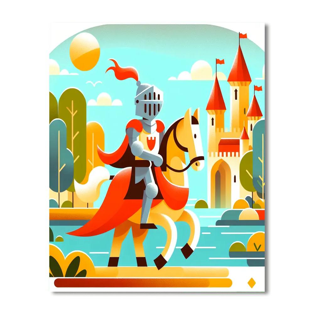 Knight's Royal Adventure Painting Number Kit