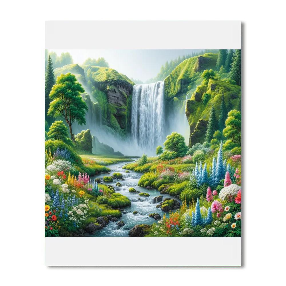 Regal Waterfall Splendor Paint By Numbers Kits