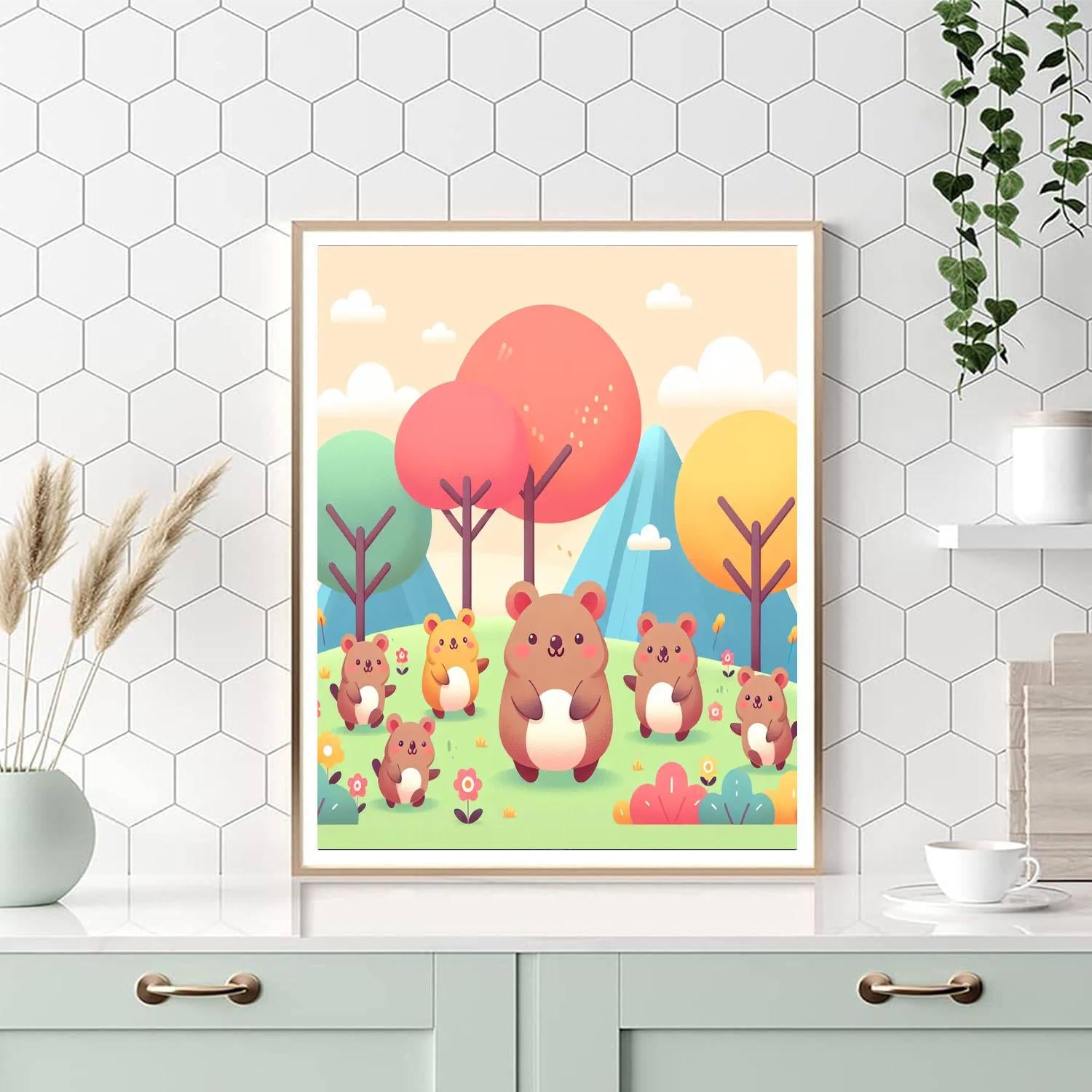 Quirky Quokka Gathering Painting Number Kit