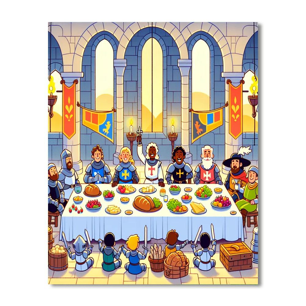 Castle's Grand Feast DIY Paint By Numbers